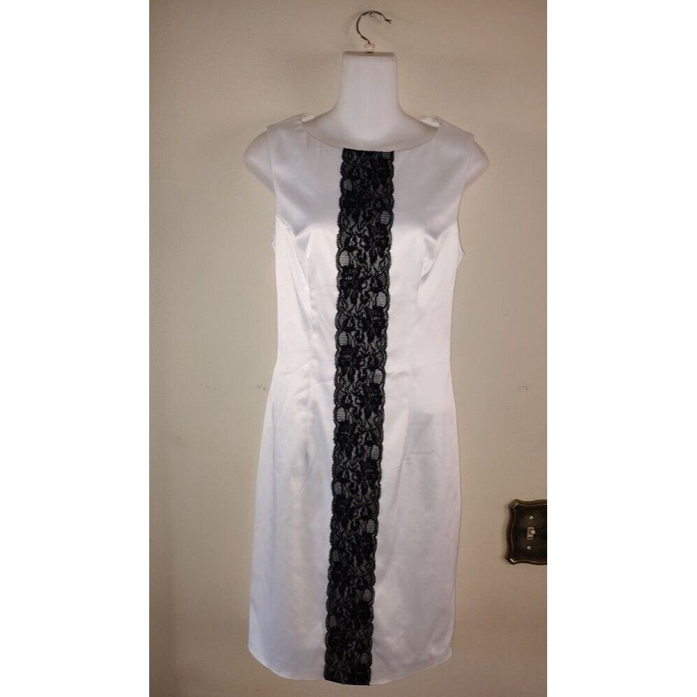 Womens Vladi Collection Party Bright White Dress EUR Sz 42 , US Size 6